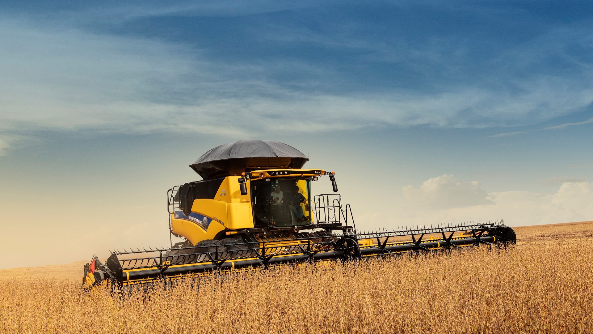 Máquina agrícola em operação